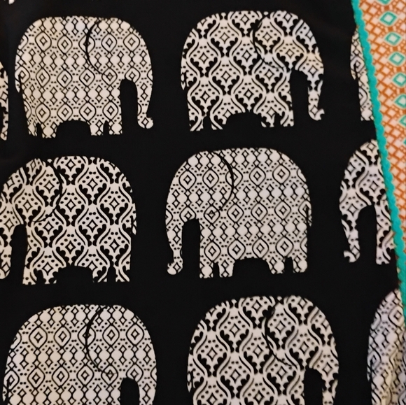 Ruby Rd Black and White Elephant Print Tunic. Boho Style. Size XL - Picture 10 of 10